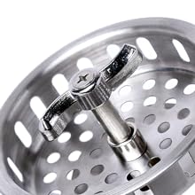 18/8 stainless steel twist lock drain basket strainer