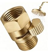 Shower Head Flow Restrictor - G1/2 IPS Brass Shower Shut Off Valve, Water Flow Control Valve Pres...