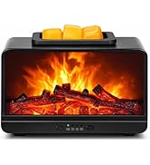 JOYOLO Flame Fireplace Wax Melt Warmer,Scentsy Wax Warmer with Timer, Electric Wax Warmer for Sce...