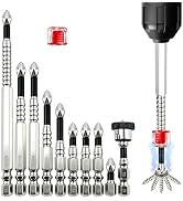 High Magnetic Screwdriver Drill Bit Set, 10Pcs K5 Impact Resistant Bit, Non-Slip Phillips Driver ...