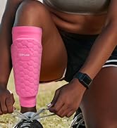 COTLIKE Soccer Shin Guards for Kids Youth Adults, Shin Guard Soccer Sleeves for 2-18 Years Old Bo...