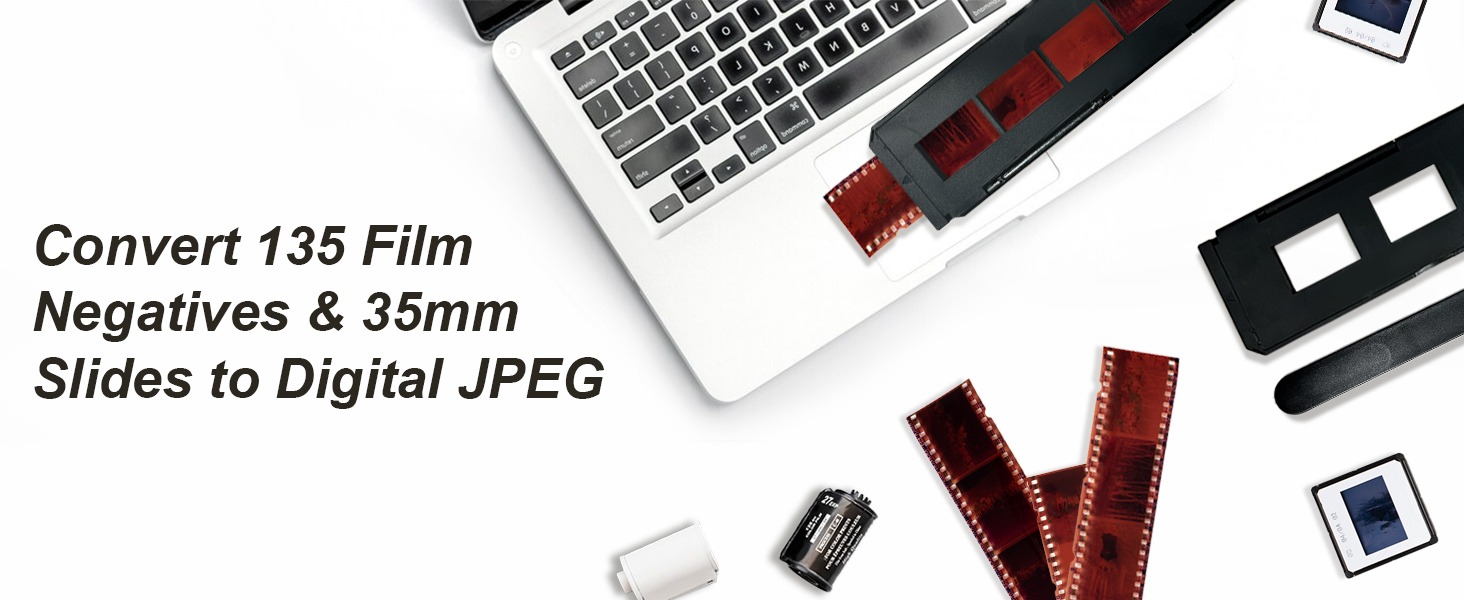 Converts 35mm Film Negatives & Slides to JPEG Images