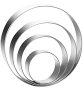 Round Cookie Cutter Set Large - 5 Inch, 4 Inch, 3 Inch, 2 Inch - Geometric Cookie Cutters Shapes ...