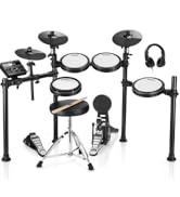 Electric Drum Sets- Donner Electronic Drum kit Beginner Adults with 450 Sounds, USB MIDI Connecti...