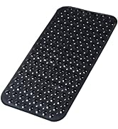 Bathtub and Shower Mats, 28 x 15 Inch Non-Slip Bath Mat, Machine Washable Bath Tub Mat with Sucti...