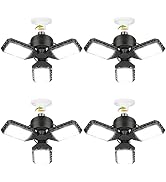 4 Pack Led Garage Lights, 60W Deformable Garage Ceiling Light 8000 lm E26 Basement Lights with 3 ...