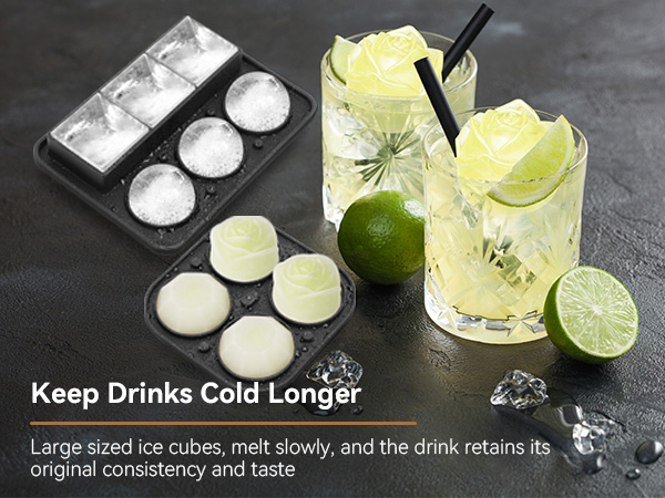 rose ice cube mold