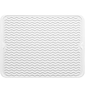 MicoYang Silicone Dish Drying Mat for Multiple Usage,Easy clean,Eco-friendly,Heat-resistant Silic...