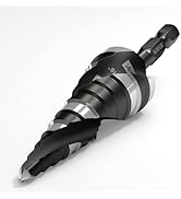 KAYGO M35 Step Drill Bit for metal, 3/16 to 7/8 inch Step Drill Bits for Stainless Steel Aluminum...