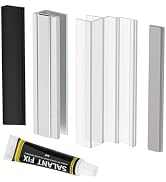 U Channel Door Frame with Metal Strike for 1/8" 5/32" 3/16" and 1/4" Thick Swing Glass Shower Doo...