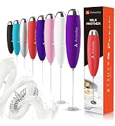 Frother for Coffee, Frother Handheld, Milk Frother, Upgraded Matcha Whisk Drink Mixer Electric Mi...