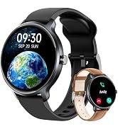 Smart Watch for Women Men, 1.27" AMOLED Screen Smartwatch with Answer/Make Call for iPhone/Androi...