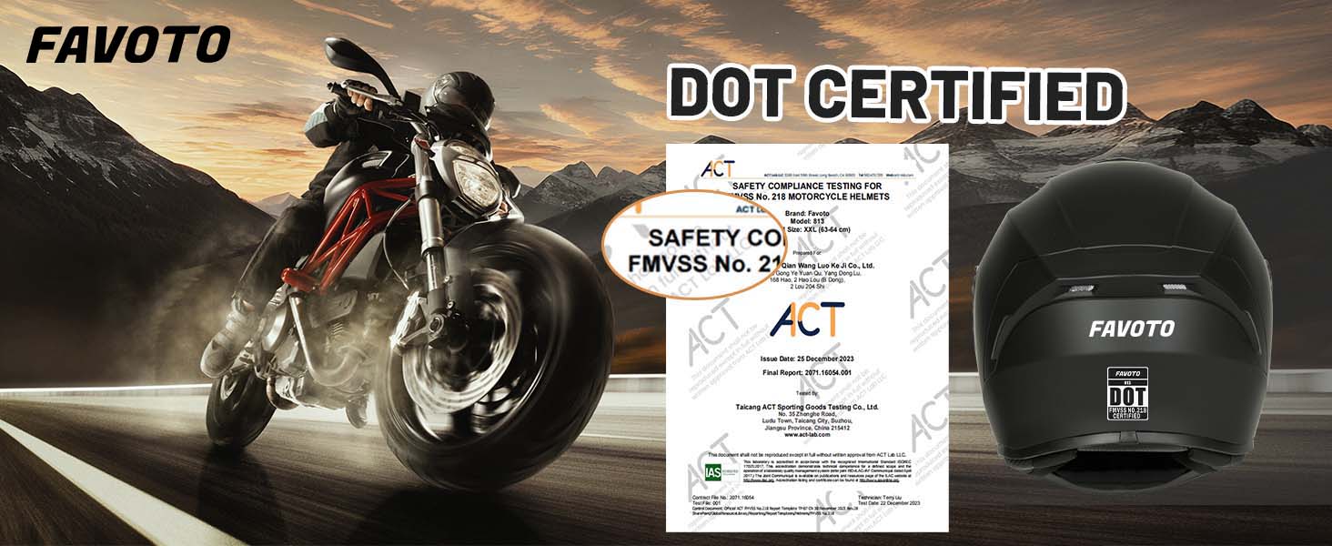dot certified motorcycle helmet