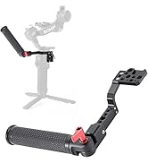 Gimbal Handle Grip Mount 180° Adjustable Monitor Mount Professional Video Handgrip Holder with Co...