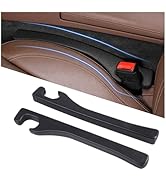 Hiseanllo Car Seat Gap Filler 2 Pack, Universal Fit PU Leather Car Seat Gap Plug to Fill The Gap ...