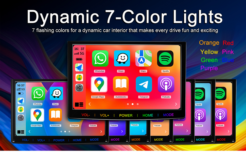 Automatic 7-Color Keypad Backlight Switch