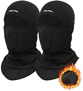 MELASA 2 Pcs Ski Mask Balaclava Winter Warm Movable Face Mask for Cold Weather Men Women Skiing S...