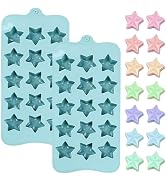 Star-Shaped Silicone Molds, 2-Pack, 15 Cavities Each, Blue