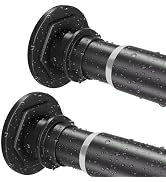 XIQIYY 2Pack Tension Rods 28 to 48 Inch Small Spring Curtain Rods Expandable for Windows Shower R...