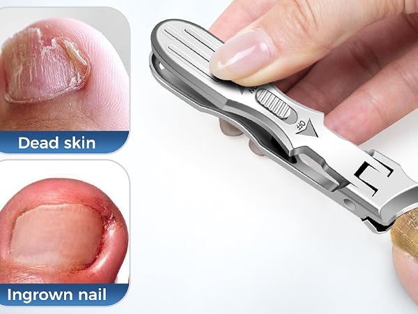 German Toenail Clippers for Seniors Thick Nails with Catcher