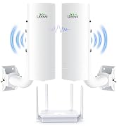 Wireless Bridge Point to Point Outdoor CPE452Kit, with AX3000 WiFi Router, Adjustable Pole Mount,...