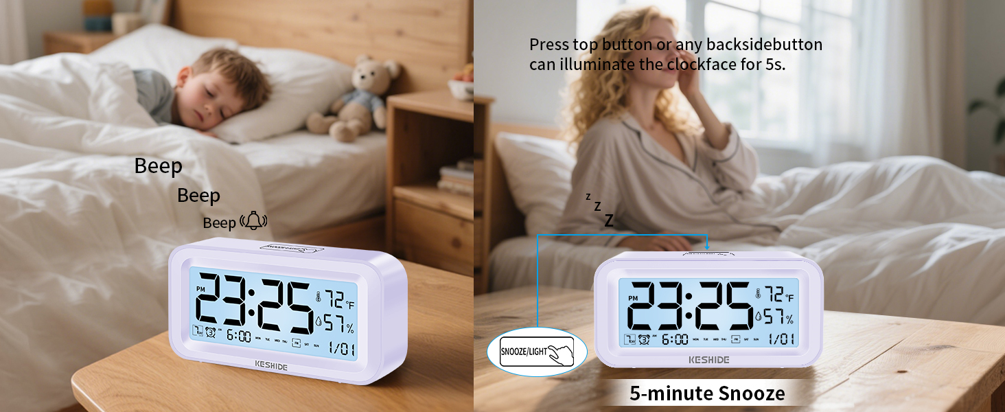 alarm clock battery powered