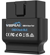 Veepeak OBDCheck BLE Bluetooth OBD II Scanner for iOS & Android, Car Wireless Check Engine Light ...