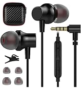 COOYA 3.5mm in-Ear Wired Headphones with Microphones for Samsung A14 A23 S10 A71 5G A51 A52 A12 M...