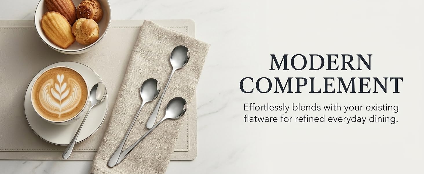Effortlessly blends with your existingflatware for refined everyday dining.