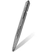 Hamans Titanium Bolt Action Pen with Pocket Clip 5.24“, Refillable Signature Writing Ballpoint In...