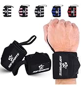 AQF Wrist Wraps for Weightlifting - USPA & IPL Approved 18" Gym Wrist Support with Thumb Loop - H...