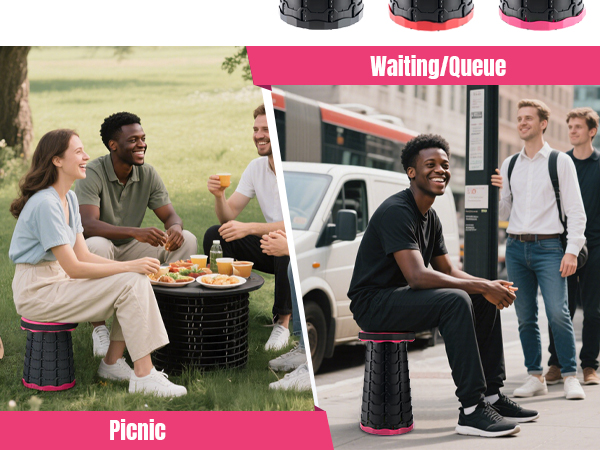 Stool for Fishing, Hiking Tours, BBQ, Parties, Outdoor Activities