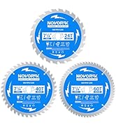 NOVORIK Circular Saw Blade 7-1/4" 24T&40T&60T, Saw Blade with Arbor 5/8", ATB Saw Blade for Miter...