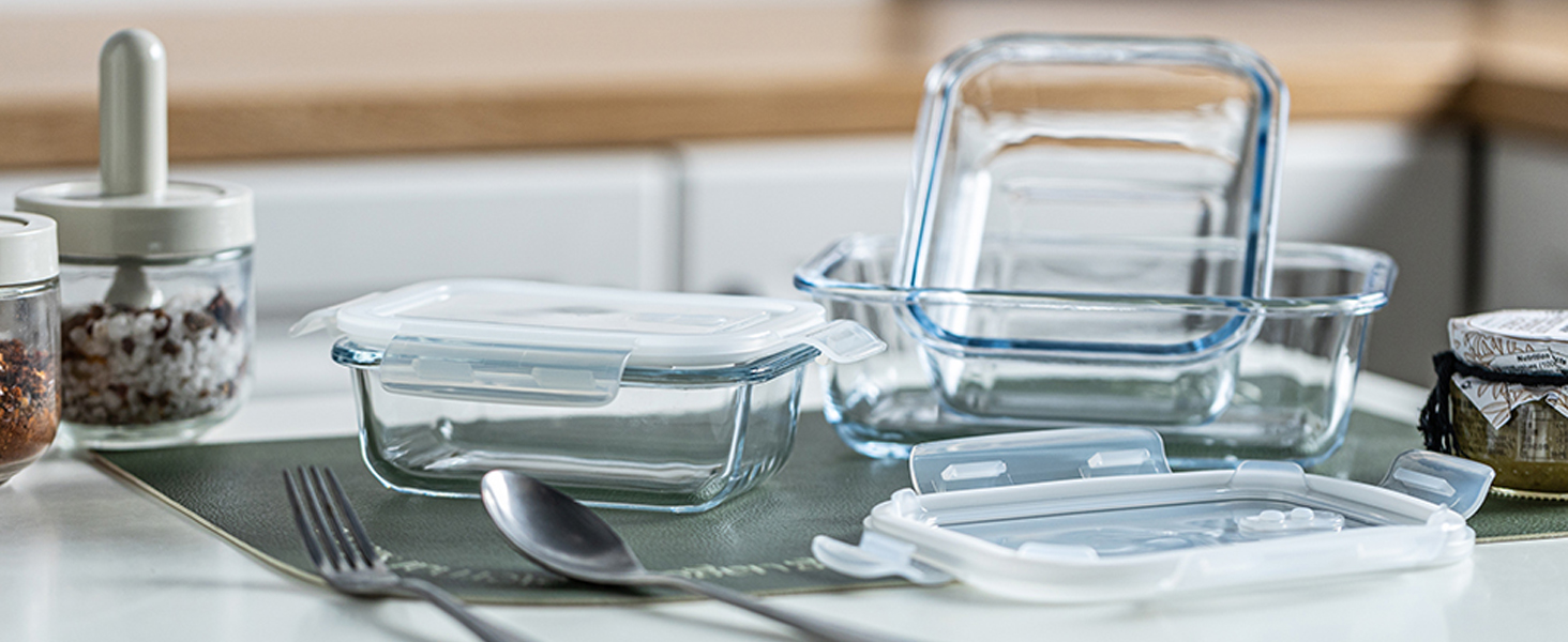 Glass Storage Containers with lid