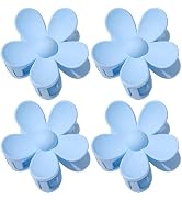 4 Pcs Flower Hair Clips Non-slip Girls Ultra-light Hair, Matte Flower-shaped Hair Clips, Strong G...