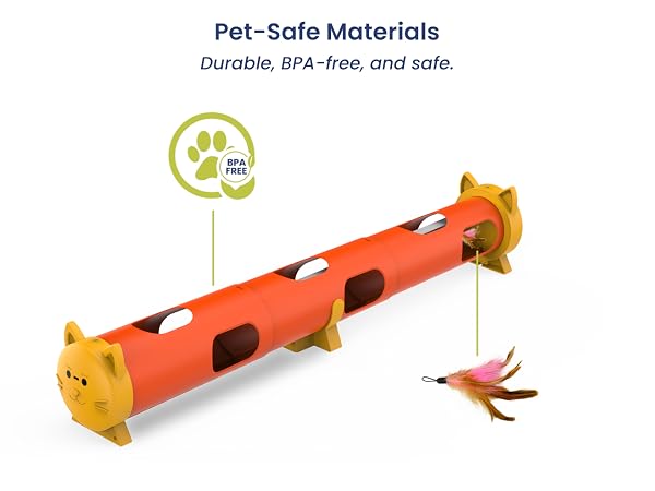 Durable BPA-free interactive cat toy