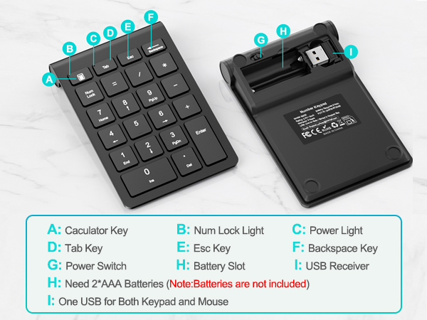 wireless keypad