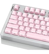 Fejwlvs Crystal Jelly Keycaps, Pink Side Custom Translucent Keycaps, Cute Shine Through Keyboard ...