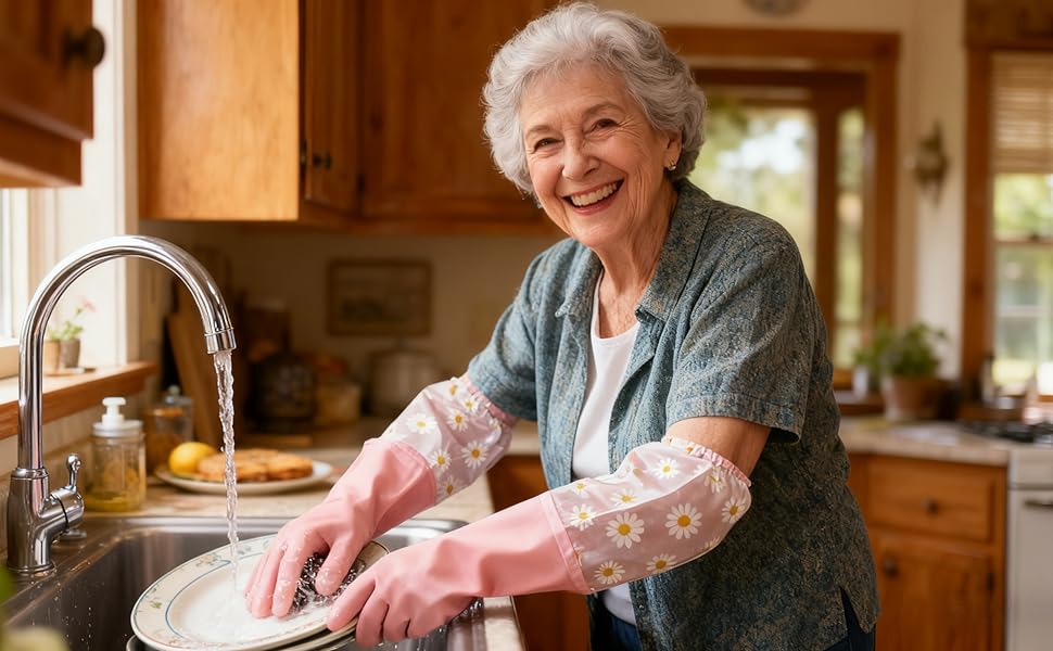 Rubber Cleaning Gloves