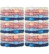 Hair Ties for Girls Women, Funtopia 30 Pcs Elastics Hair Bands Ponytail Holders for Thick Hair, N...