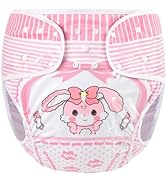 Littleforbig Washable Adjustable Reusable Waterproof Cloth Adult Diaper Wrap Cover - Baby Usagi P...