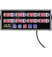 YOOYIST Commercial 8 Channel Kitchen Timer Digital Restaurant Timers Professional Loud Alarm Cook...