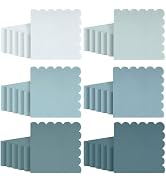 durony 150 Pack Scalloped Napkins 5 x 5 Inch Disposable Paper Napkins Gradient Color Napkins with...