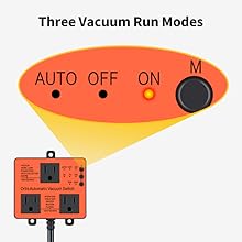 Three Vacuum Run Modes