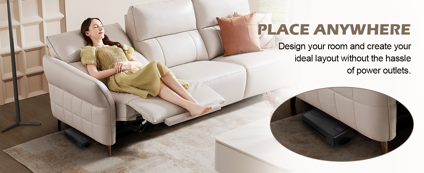 battery pack for reclining furniture