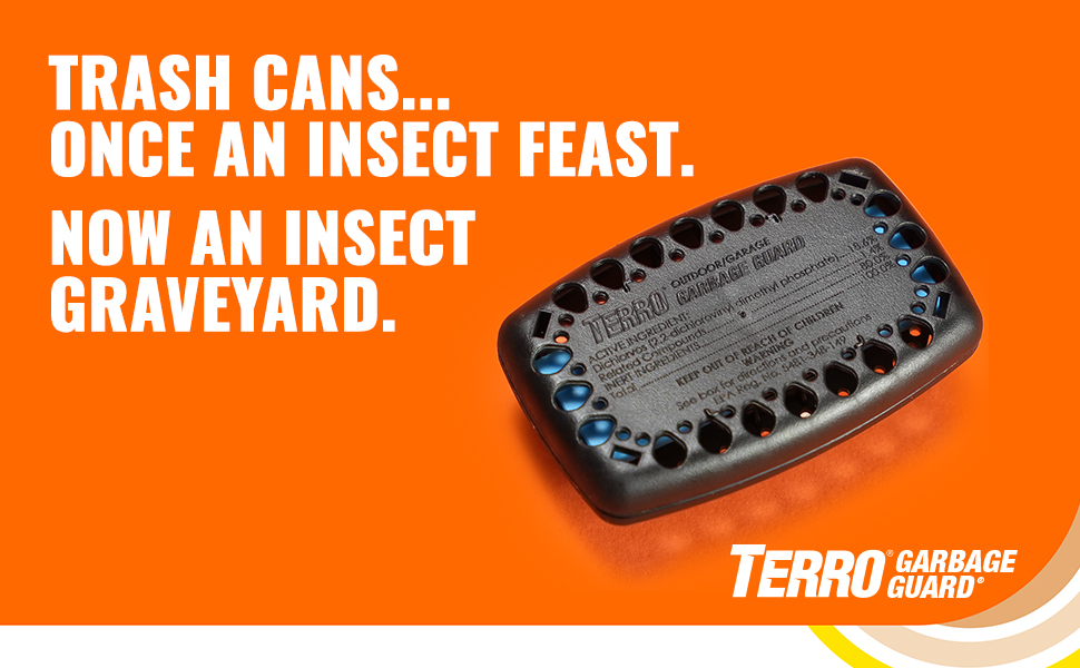 TERRO Garbage Guard Trash Can Insect Killer once an insect feast... now an insect graveyard