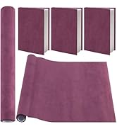 CRASPIRE Book Cloth 51 x 11.8in Novel Binding Faux Suede Surface Paper Back Brown Bookcover Wrap ...