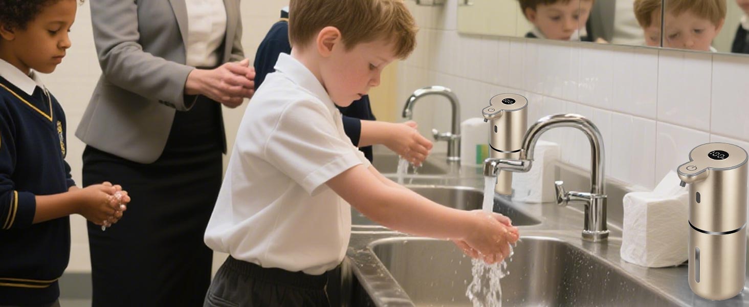 The automatic soap dispenser touchless is designed for versatility