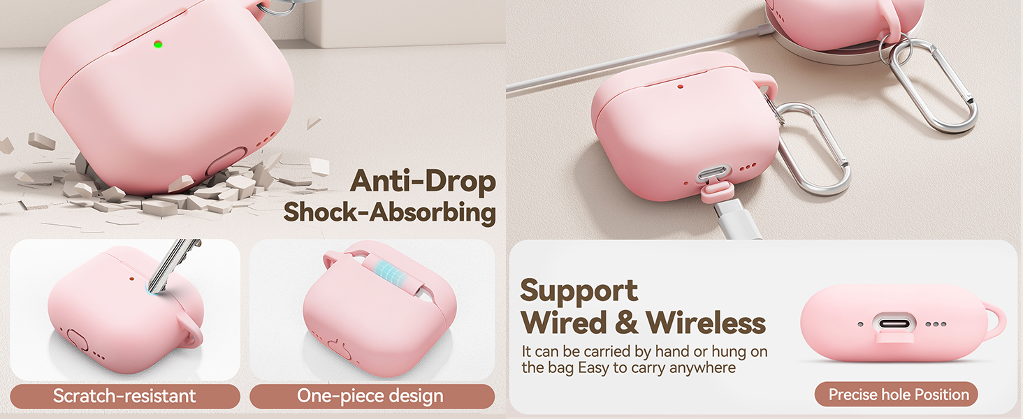 Anti-drop, anti-scuff, integrated design, supports wireless charging