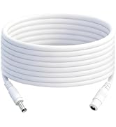 IMIYORE 33ft 5.5mmx2.1mm DC Power Extension Cable Male to Female Compatible with 12V 3A for CCTV ...